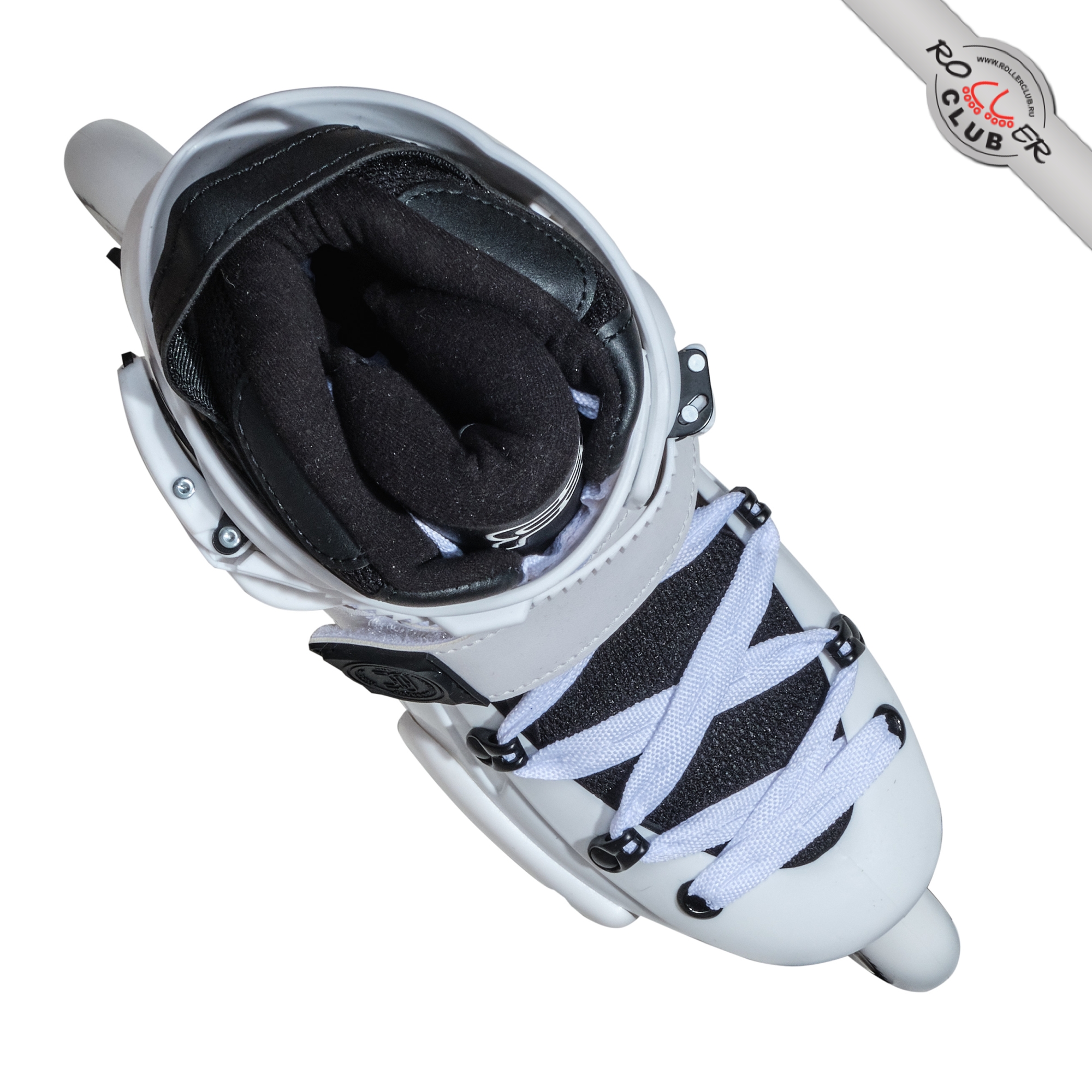 Роликовые коньки FR SKATES FRX 80 (white) BLACK LOGO