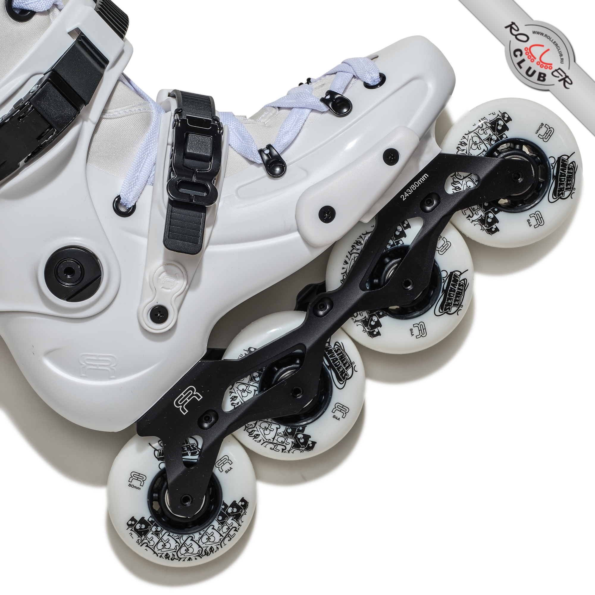 Роликовые коньки FR SKATES FR1 DELUXE INTUITION 80 (white)