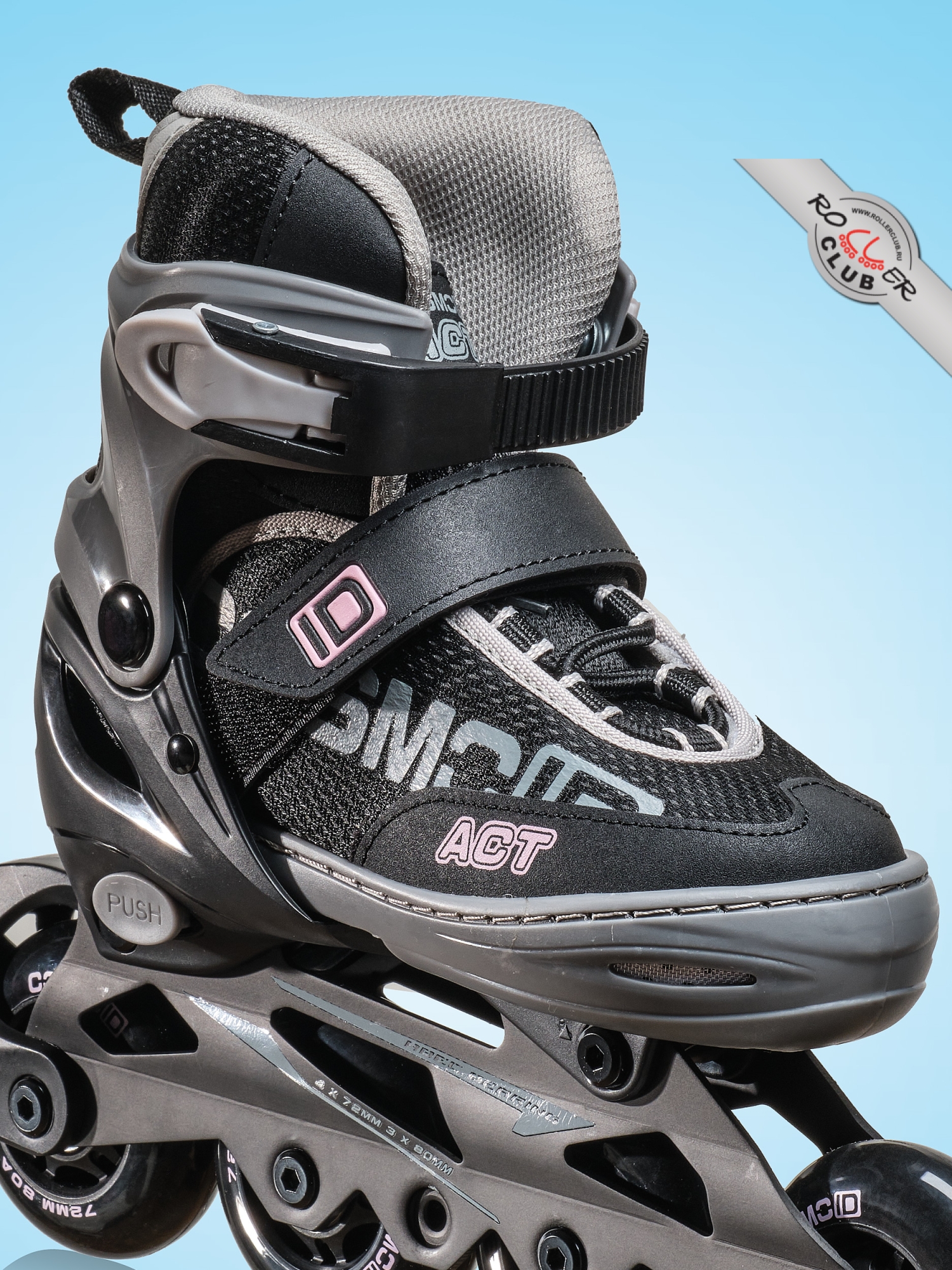Роликовые коньки CosmoID ACT Kids (black/pink)