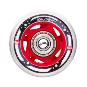 Колесо в сборе MICRO (+ 2 pcs bearing + 1 ps hub) 58mm RED for MAJORITY