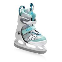 Раздвижные ледовые коньки K2 MARLEE JR ICE LTD white/light blue 2021 г.